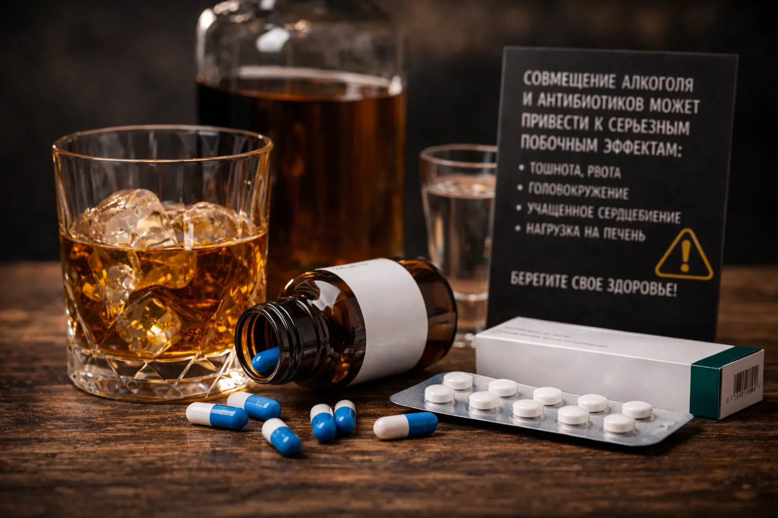 Алкоголь и антибиотики: мифы и риски